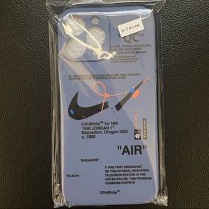 (OFFWhite)Liquid Silicone Case Compatible for iPhone 13 pro max .(BLUE)